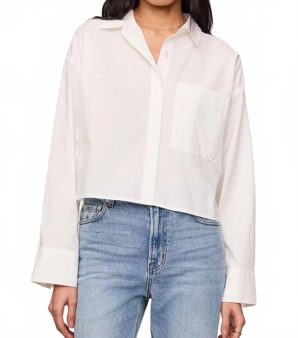 NEW Z SUPPLY favorite button up top in white